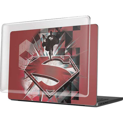 DC Comics Superman Red Pattern MacBook Pro 14in (2021-24) Case plus Skin