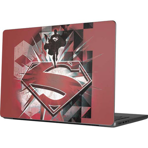 DC Comics Superman Red Pattern Apple MacBook Pro 14-inch Skin