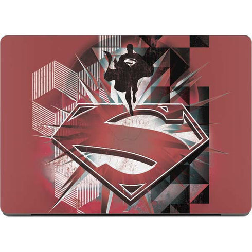 DC Comics Superman Red Pattern Apple MacBook Pro 14-inch Skin