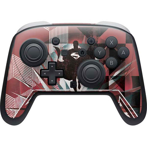 DC Comics Superman Red Pattern Nintendo Switch 2 (2025) Pro Controller Skin