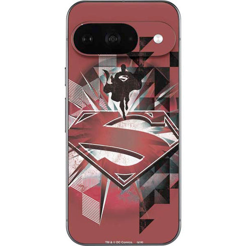 DC Comics Superman Red Pattern Google Pixel 9 Skin