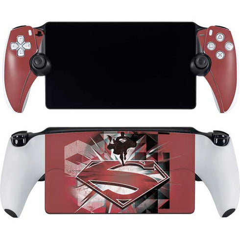 DC Comics Superman Red Pattern PlayStation Portal Remote Player Skin
