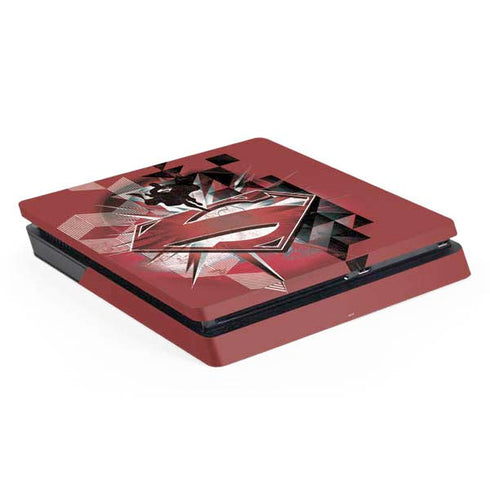 DC Comics Superman Red Pattern PlayStation PS4 Skins