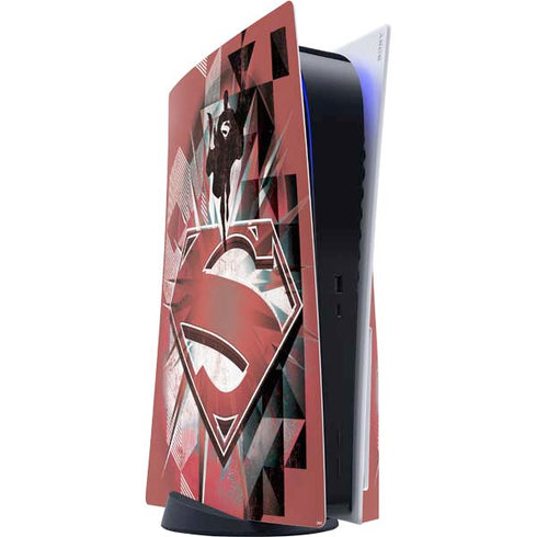 DC Comics Superman Red Pattern PlayStation PS5 Skins