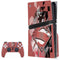 DC Comics Superman Red Pattern PS5 Pro Disk Bundle Skin