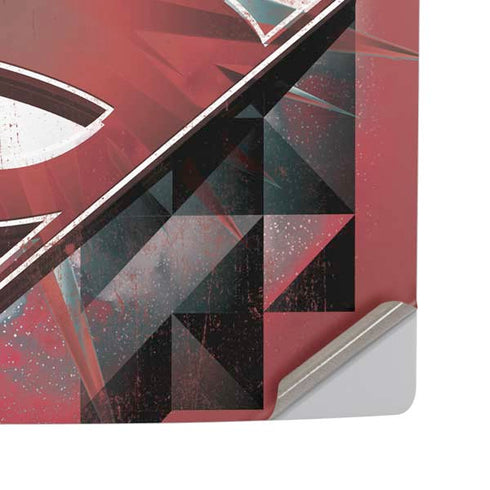 DC Comics Superman Red Pattern PS5 Pro Disk Console Skin