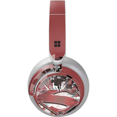 DC Comics Superman Red Pattern Surface Headphones Skin
