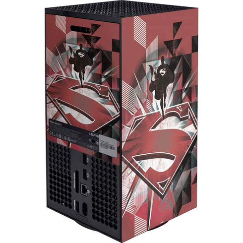 DC Comics Superman Red Pattern XBox Series X Digital Edition Bundle Skin