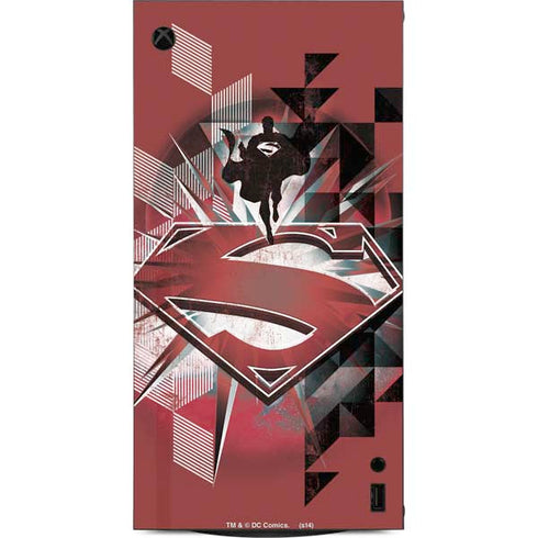 DC Comics Superman Red Pattern XBox Series X Digital Edition Console Skin
