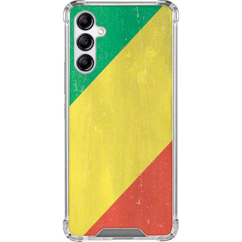 Republic of the Congo Flag Distressed Gabb Phone 4 Clear Case