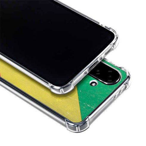 Republic of the Congo Flag Distressed Galaxy A36 5G Clear Case
