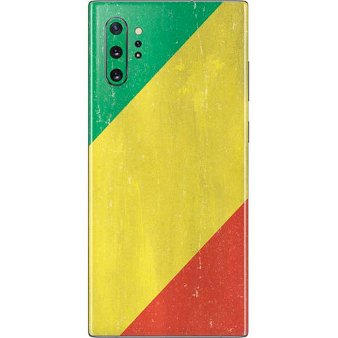 Republic of the Congo Flag Distressed Galaxy Note 10 Plus Skin