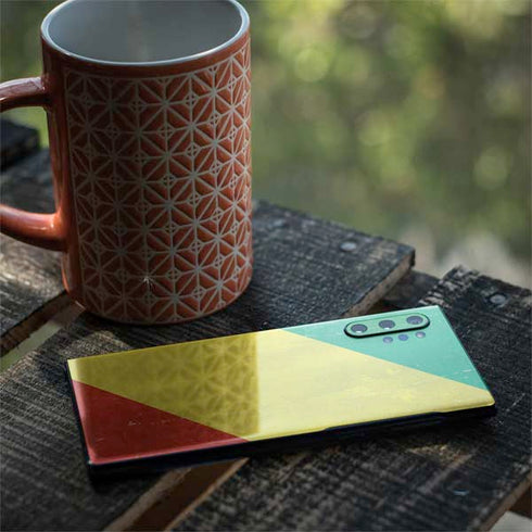 Republic of the Congo Flag Distressed Galaxy Note 10 Plus Skin