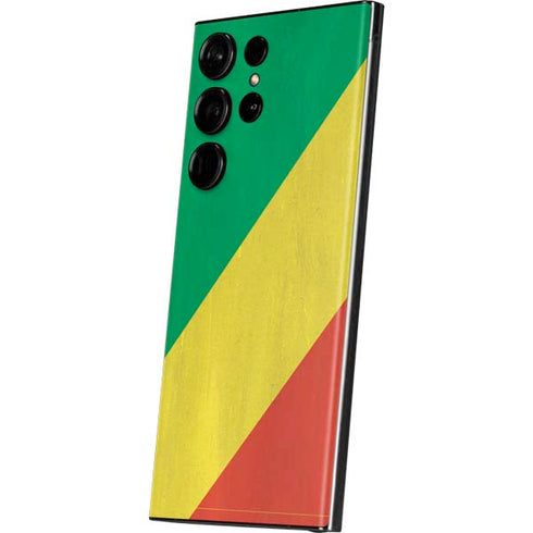 Republic of the Congo Flag Distressed Galaxy Skins