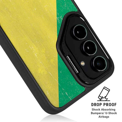 Republic of the Congo Flag Distressed Galaxy S25 Plus Kickstand Case