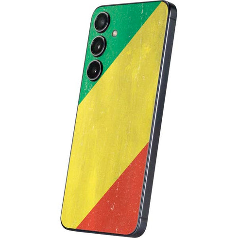 Republic of the Congo Flag Distressed Galaxy S24 Plus Skin