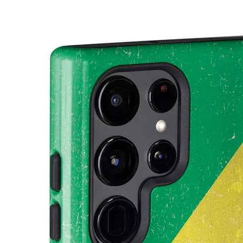 Republic of the Congo Flag Distressed Galaxy S25 Ultra Impact Case