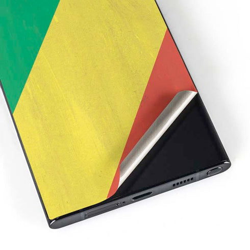 Republic of the Congo Flag Distressed Galaxy S25 Ultra Skin