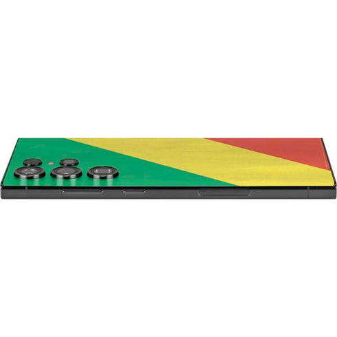 Republic of the Congo Flag Distressed Galaxy S25 Ultra Skin