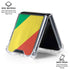 Republic of the Congo Flag Distressed Galaxy Z Flip6 Clear Case