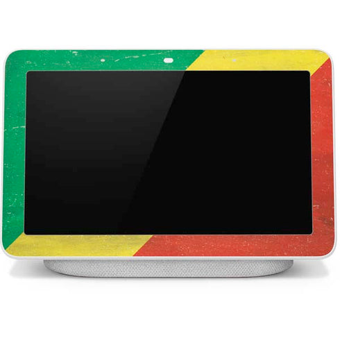 Republic of the Congo Flag Distressed Google Home Hub Skin