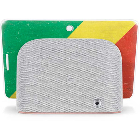 Republic of the Congo Flag Distressed Google Home Hub Skin
