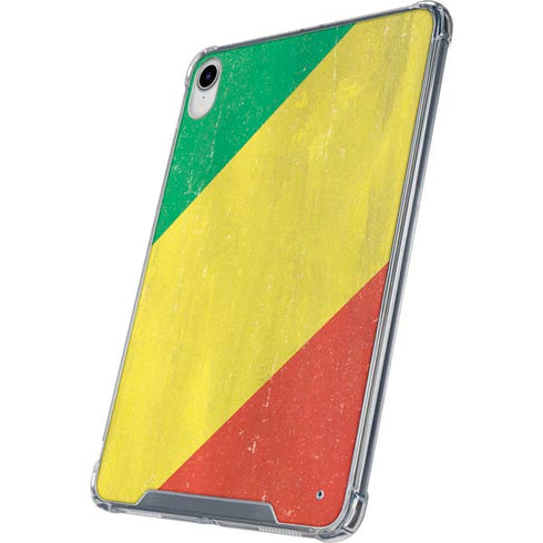 Republic of the Congo Flag Distressed iPad 11th Gen (2025) Clear Case