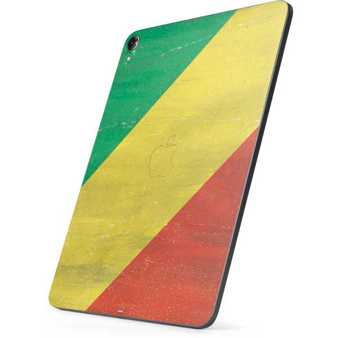 Republic of the Congo Flag Distressed Apple iPad Pro Skin