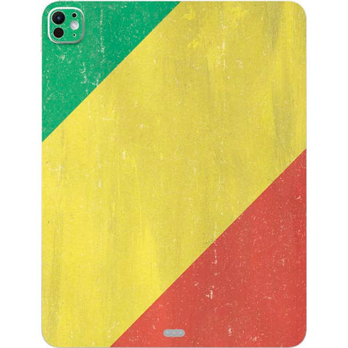 Republic of the Congo Flag Distressed iPad Pro 13in M4 (2024) Skin