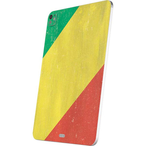 Republic of the Congo Flag Distressed iPad Pro 13in M4 (2024) Skin