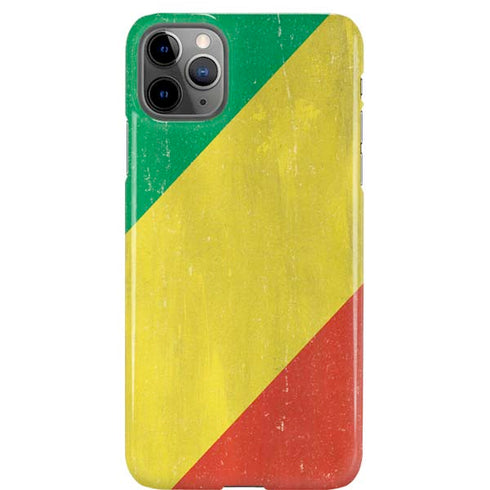 Republic of the Congo Flag Distressed iPhone Cases