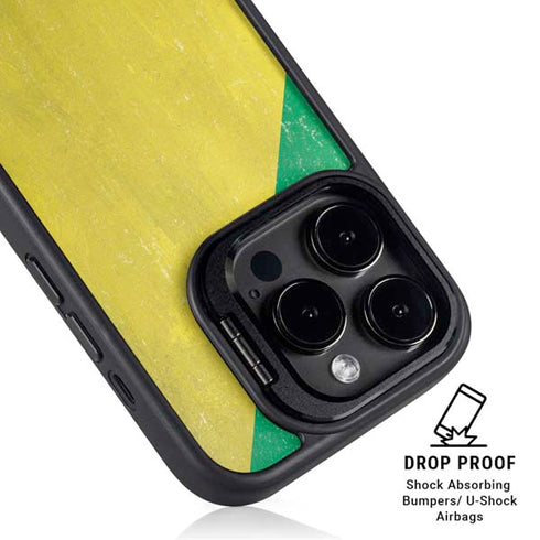 Republic of the Congo Flag Distressed iPhone 13 Pro Max Kickstand Case