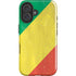 Republic of the Congo Flag Distressed iPhone 16 Impact Case