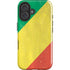 Republic of the Congo Flag Distressed iPhone 16 Plus Impact Case