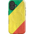 Republic of the Congo Flag Distressed iPhone 16 Plus Magsafe Impact Case