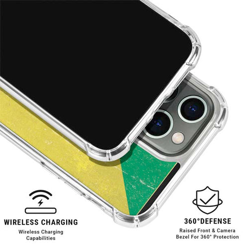 Republic of the Congo Flag Distressed iPhone 16 Pro Clear Case