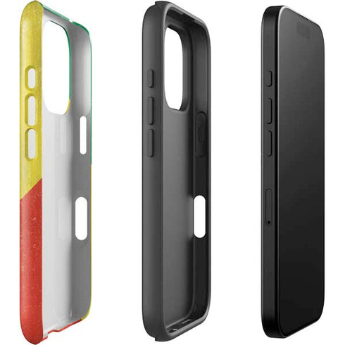 Republic of the Congo Flag Distressed iPhone 16 Pro Impact Case