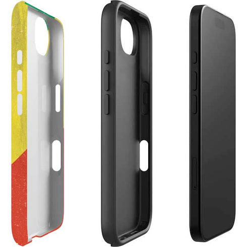Republic of the Congo Flag Distressed iPhone 16e Impact Case