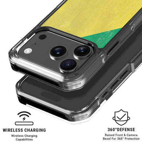 Republic of the Congo Flag Distressed iPhone 18 Pro Clear Case