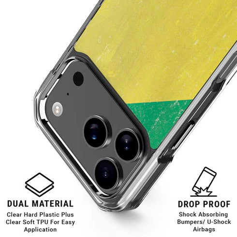 Republic of the Congo Flag Distressed iPhone 18 Pro Clear Case