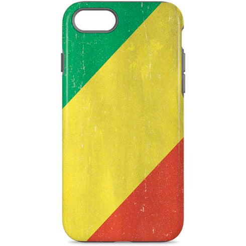 Republic of the Congo Flag Distressed iPhone Cases