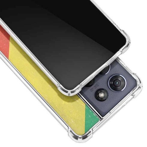Republic of the Congo Flag Distressed Moto G Play 5G (2025) Clear Case