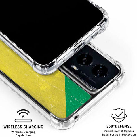 Republic of the Congo Flag Distressed Moto G Power 5G (2024) Clear Case