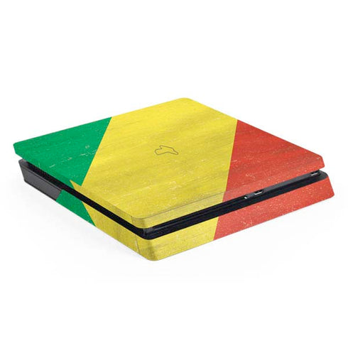 Republic of the Congo Flag Distressed PlayStation PS4 Skins