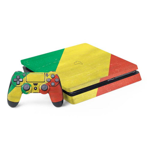 Republic of the Congo Flag Distressed PlayStation PS4 Skins