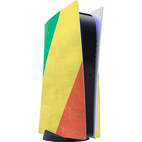 Republic of the Congo Flag Distressed PlayStation PS5 Skins