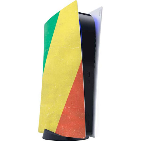 Republic of the Congo Flag Distressed PlayStation PS5 Skins