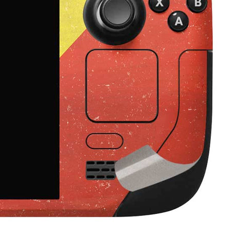 Republic of the Congo Flag Distressed Steam Deck Handheld Gaming Computer OLED Skin