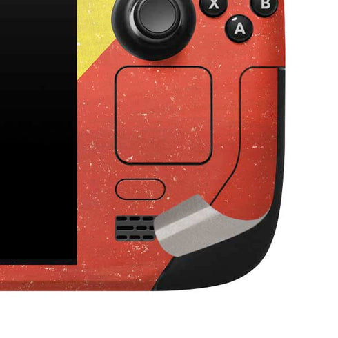 Republic of the Congo Flag Distressed Steam Deck Handheld Gaming Computer Skin