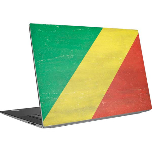 Republic of the Congo Flag Distressed Dell XPS Skin